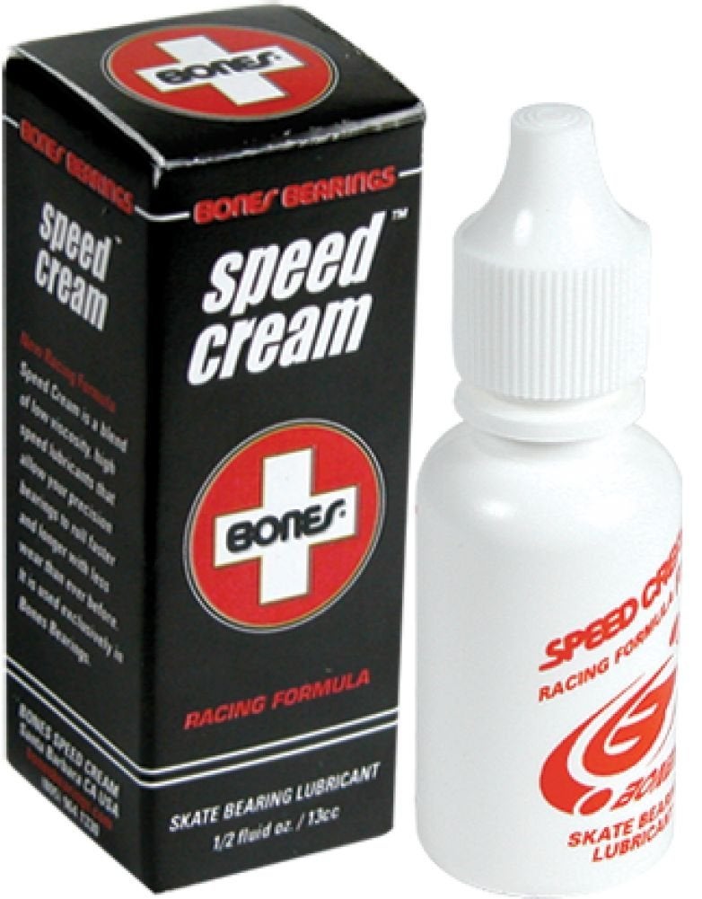 Bones Speed Cream Bearing Lubricant ((Single Tube) 1/2oz - For use on Skateboards, In-Line Skates, roller skates, electric skateboards or any bearings needs